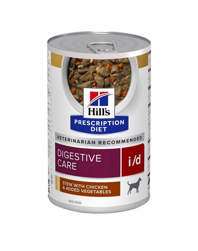 HILL\'S Prescription Diet Canine i/d Digestive Care Stew Hrana umeda caine cu probleme digestive, cu pui si legume 354 g