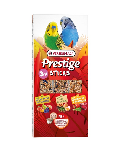 VERSELE-LAGA Prestige Sticks 3 mix batoane pentru papagali mici 90g
