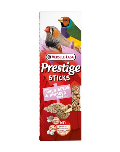 VERSELE-LAGA Prestige Sticks 2 batoane pentru pasari cu seminte plante salbatice si anason 60g
