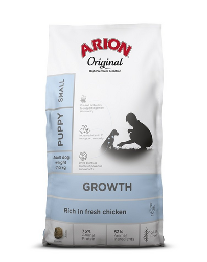 ARION Original Growth Puppy Small Chicken Rice 2 kg hrana catei rase mici