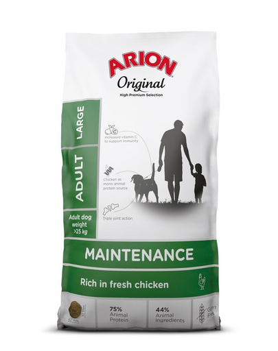 ARION Original Maintenance Adult Large Chicken Rice 12 kg rase mari de caini, cu pui