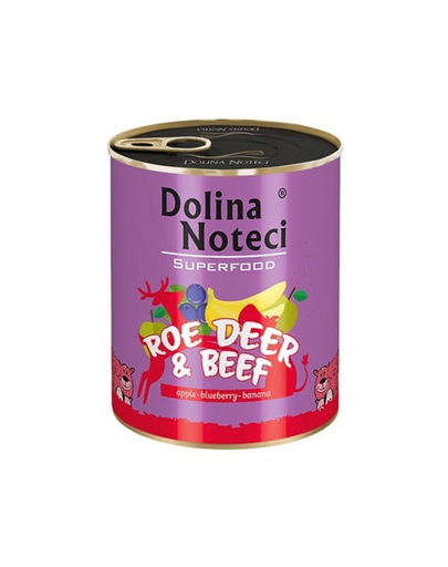 DOLINA NOTECI Premium SuperFood căprioară și vită 800 g