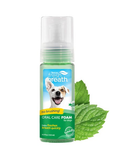 TROPICLEAN Fresh Breath Mint Oral Care Foam Dog 133ml spuma pentru igiena orala a cainilor