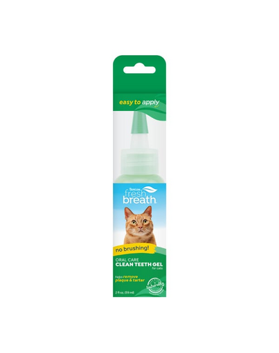 TROPICLEAN Fresh Breath Clean Teeth Oral Care Gel Cat 59ml gel igiena orala pentru pisici