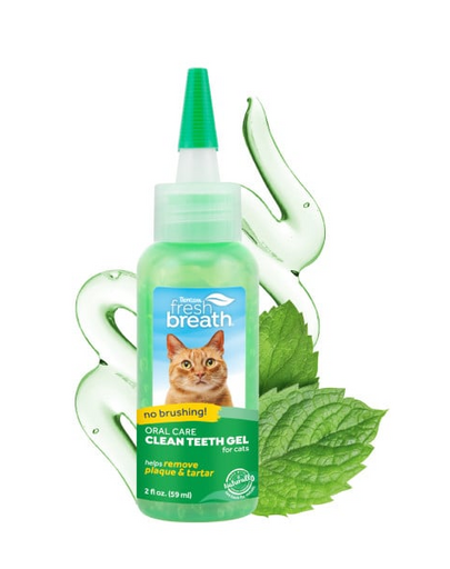 TROPICLEAN Fresh Breath Clean Teeth Oral Care Gel Cat 59ml gel igiena orala pentru pisici