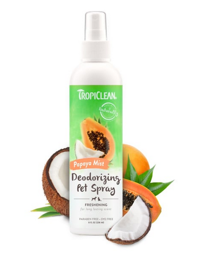 TROPICLEAN Papaya Mist Deodorizing Spray 236ml spray pentru caini si pisici