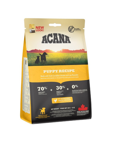 ACANA Puppy Recipe 2x340 g hrana pentru catei