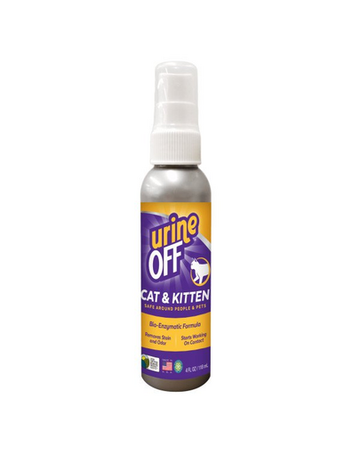 URINE OFF Spray solutie impotriva petelor si mirosurilor de urina, pentru pisici 118 ml