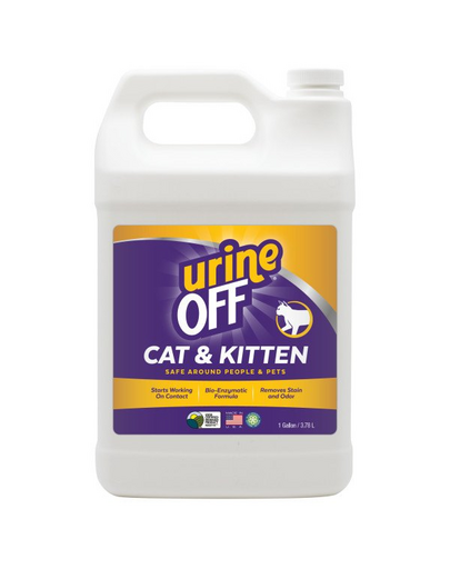 URINE OFF Solutie impotriva petelor si mirosurilor de urina, pentru pisici 3,78 l