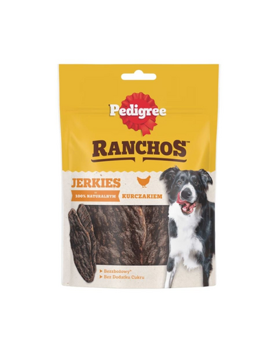 PEDIGREE Ranchos Jerkies cu pui 180g snack pentru caini