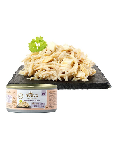 NUEVO Handmade Filets natural pui si ou hrana pisica 70 g