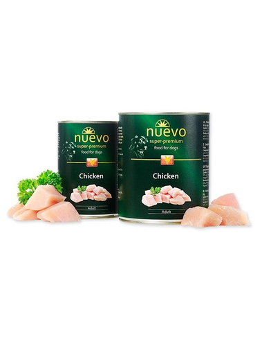 NUEVO Adult conserva cu pui mancare pentru caini 800 g