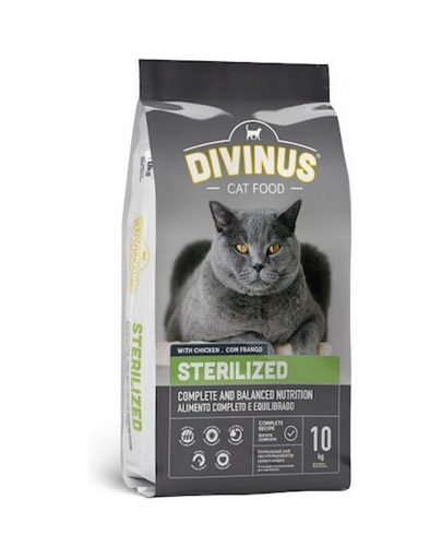 DIVINUS Cat Sterilized mancare pentru pisici sterilizate 10 kg