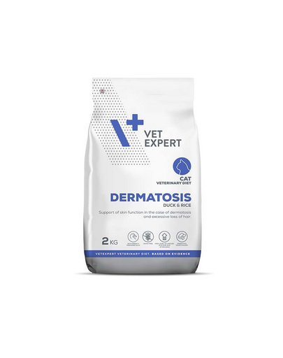 VET EXPERT Veterinary Diet Cat Dermatosis 2 kg dieta veterinara pisici cu afectiuni ale pielii