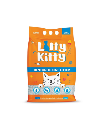 LITTY KITTY Nisip pisici din bentonita, fara miros 5 l (4 kg)