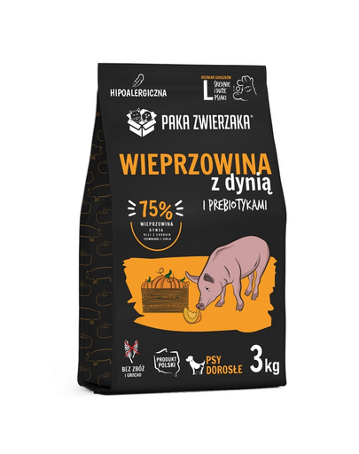 PAKA ZWIERZAKA Seventh Heaven Hrana uscata caine, cu porc si dovleac L 3kg