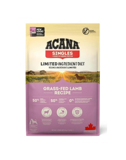 ACANA Grass-Fed Lamb hrana uscata caini toate rasele si varstele, cu miel 6 kg