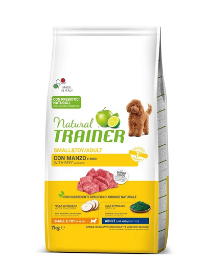 TRAINER Natural Small Toy Adult cu vita 7kg hrana caini