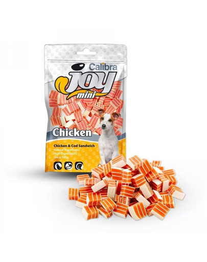 CALIBRA Dog Joy Mini Chicken&Cod Sandwich 70 g sandvis pentru caini, din pui si cod