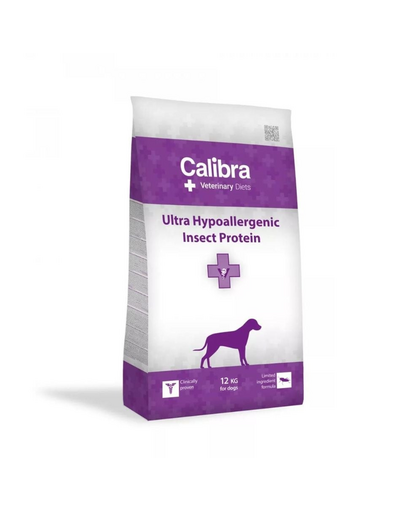 CALIBRA Veterinary Diet Dog Ultra-Hypoallergenic Insect 12 kg dieta reducere intolerante alimentare caini