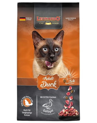 LEONARDO Adult Duck & Rice hrana uscata pisici adulte, cu rata si orez 7,5 kg