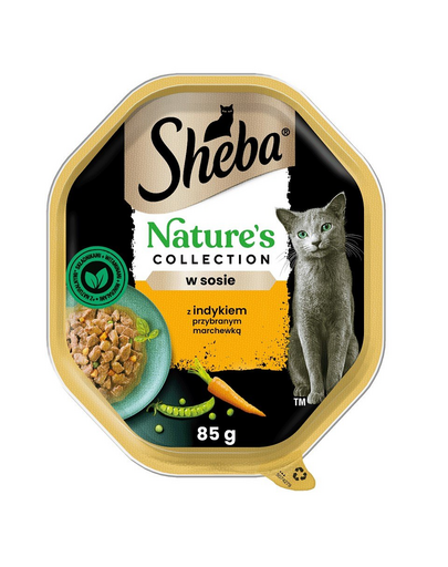 SHEBA Nature\'s Collection 85 g hrana umeda pisici, curcan si morcov in sos