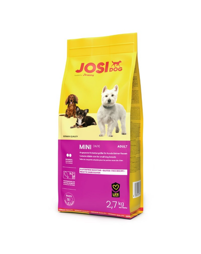 JOSERA JosiDog Mini 2,7 kg hrana caini adulti rase mici si miniaturale