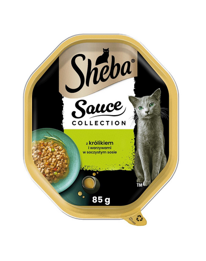 SHEBA Sauce Speciale 85g hrana umeda pentru pisica in sos, cu iepure si legume