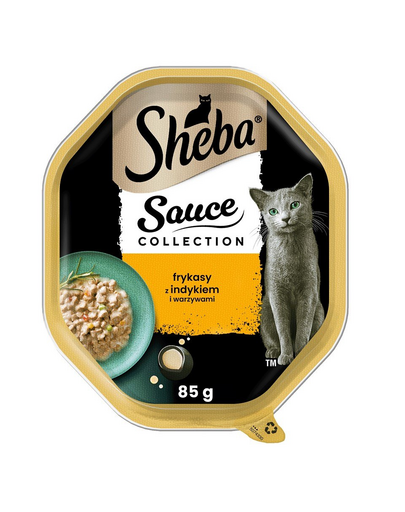 SHEBA Sauce Speciale hrana umeda pentru pisici, curcan si legume in sos 85g