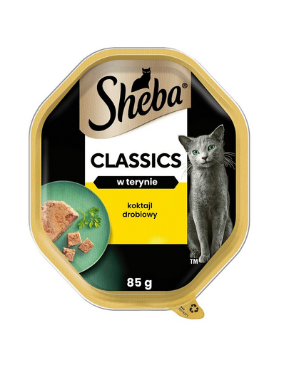 SHEBA Classics Hrana umeda pentru pisici, pate cu pasare de curte 85g