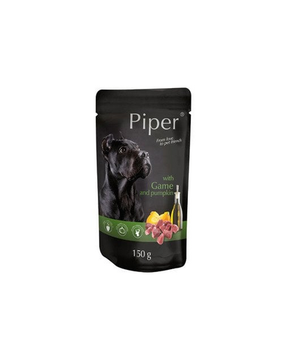 DOLINA NOTECI PIPER Hrana umeda pentru caini, cu carne de caprioara si dovleac, 150g