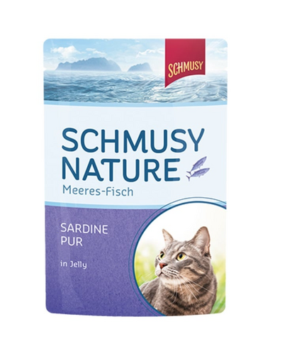 SCHMUSY Nature plic hrana umeda pisica, sardina in jeleu 100 g