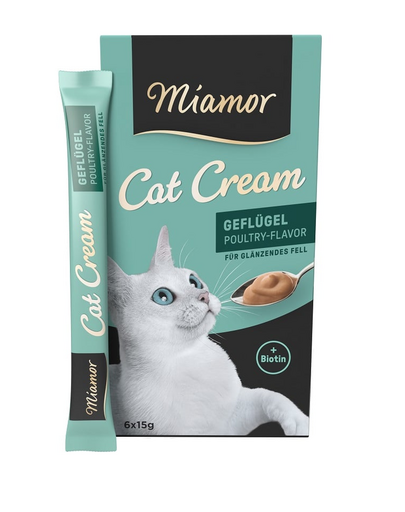 MIAMOR Cat PoultryCream recompensa crema pisici 6x15ml pasare