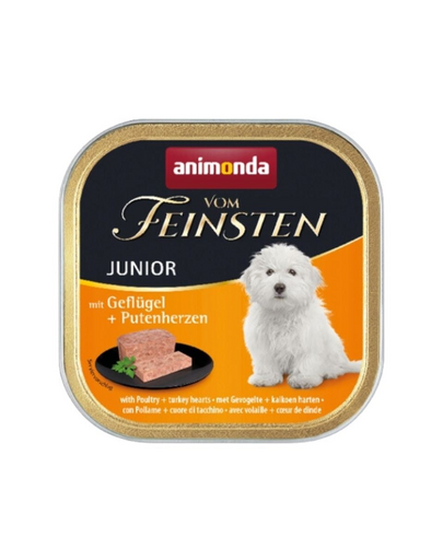 ANIMONDA Vom Feinsten Hrana umeda cu curcan si inimi pentru cainii adulti 150 g