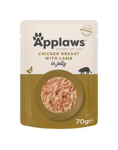 APPLAWS  Adult  plic pentru pisica, Piept de Pui si Miel in Aspic 70 g