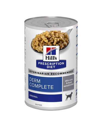 HILL\'S Prescription Diet Canine Derm Complete 370 g hrana pentru caini