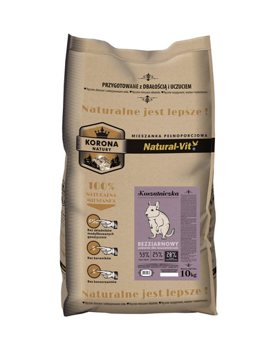 NATURAL-VIT Korona Natury Hrana complementara pentru veverite Degu 10 kg