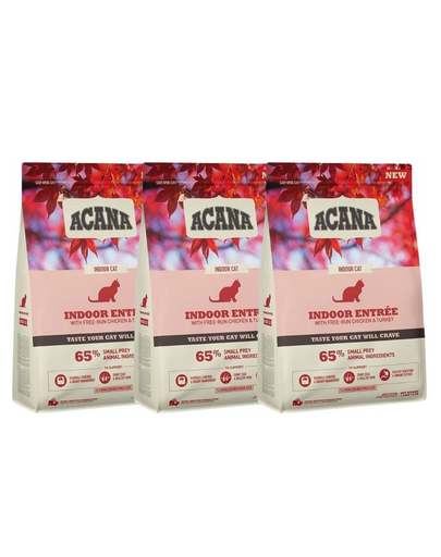 ACANA Indoor Entrée Cat 3x340 g pachet saci hrana pisici