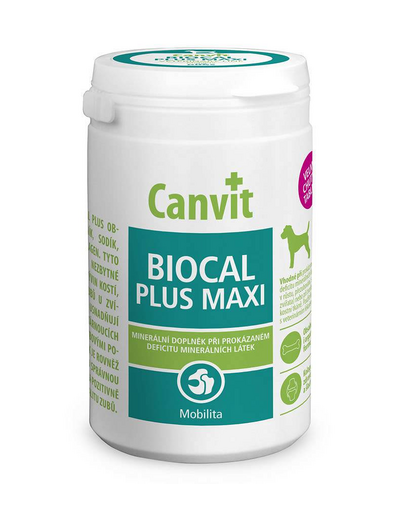 CANVIT Dog Biocal Plus Maxi 230g Supliment pentru caini, pentru sistemul osos si muscular