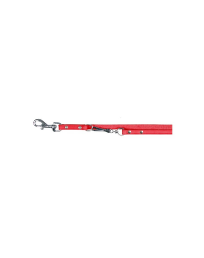 TRIXIE Lesă "Basic adjustable lead S - M 2 M / 13 mm roșu