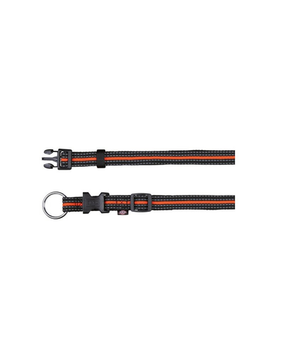 TRIXIE Zgardă "Fusion collar 40 – 65 cm / 25 mm negru - portocaliu