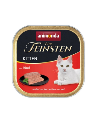 ANIMONDA Vom Feinsten Kitten hrana umeda pentru pisoi, cu vita 100 g