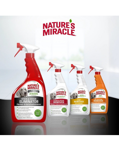 NATURE'S MIRACLE ULTIMATE Stain&Odour Remover Dog Spray pentru indepartarea petelor si mirosurilor, caine 946 ml