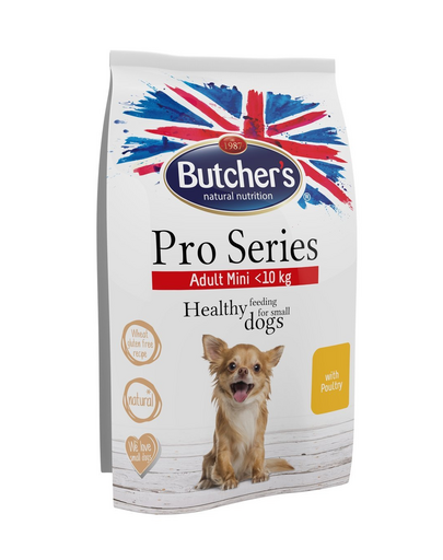 BUTCHER\'S ProSeries Dog Dry cu pui 2x800 g hrana caini talie mica