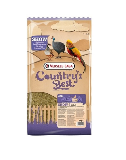 VERSELE-LAGA Country's Best Show 3 Pellet 5 kg pelete pentru pasari ornamentale de la 13 saptamani