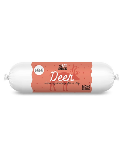 PAKA ZWIERZAKA PEPE Meat Snack carnat de cerb pentru caini 200g