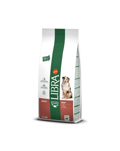 LIBRA Dog Adult Beef hrana caini 12kg cu vita