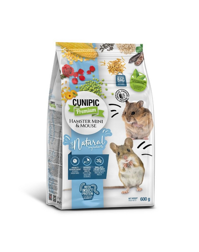 CUNIPIC Premium Hamster mini Mouse 600g hrana hamsteri si soareci mini