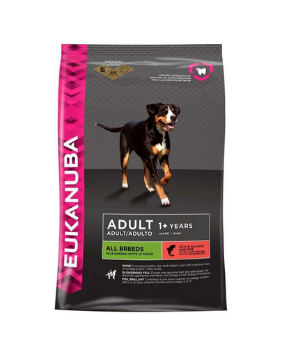 EUKANUBA Dry Base Adult Large Breeds Salmon & Barley hrana uscata caini adulti talie mare, somon si orz 12 kg