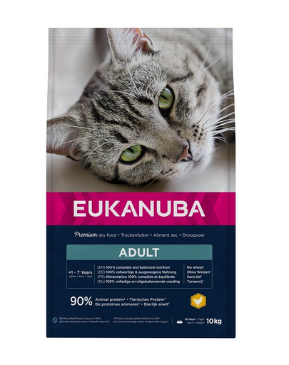 EUKANUBA Cat Adult All Breeds Top Condition Chicken & Liver 10 kg